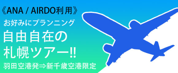 《羽田発》 ANA･AIRDOより便指定OK♪自由自在の札幌 旅行！