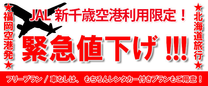 福岡発 新千歳空港利用限定 JALで行く｜ 値下げ断行 北海道旅行