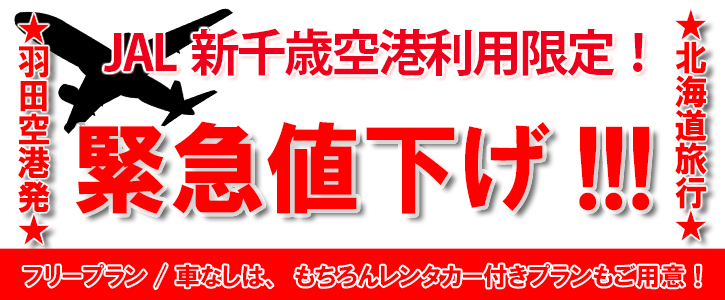 羽田発 新千歳空港利用限定 JALで行く｜ 値下げ断行 北海道旅行