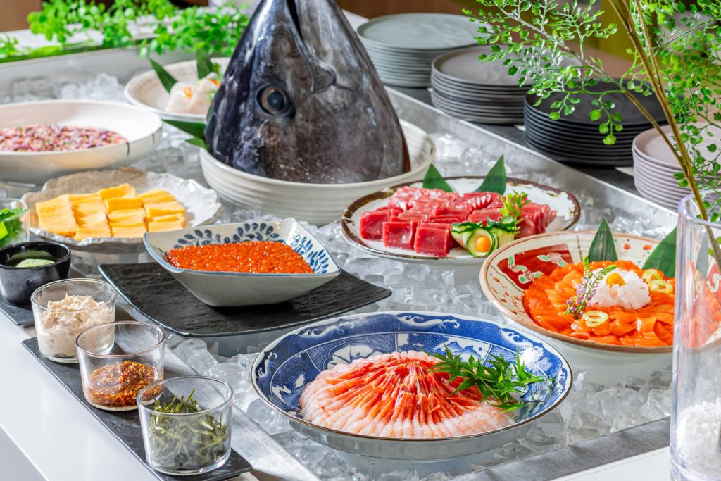 ★朝食ビュッフェ・手作り海鮮丼イメージ